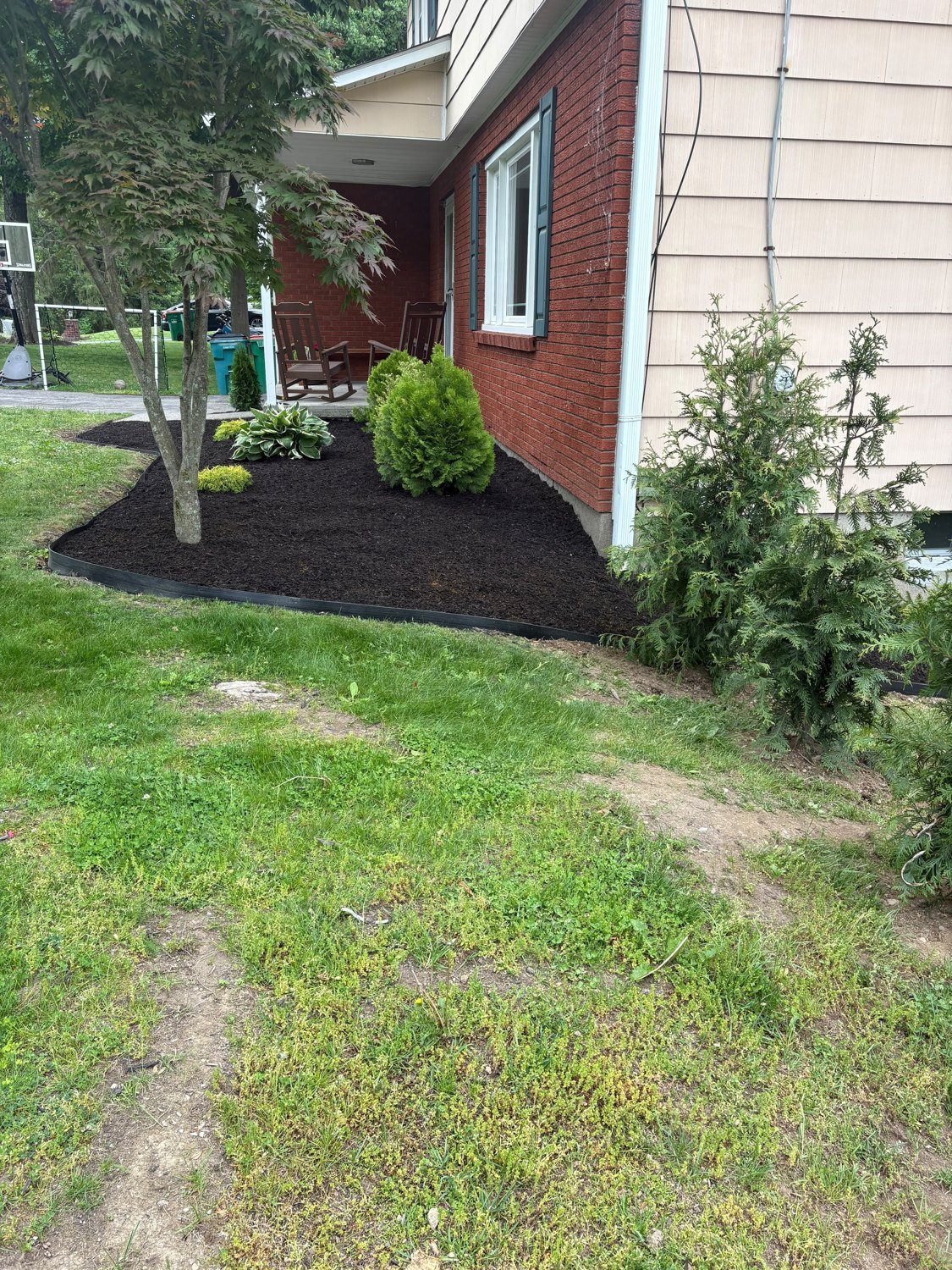 A finished garden bed